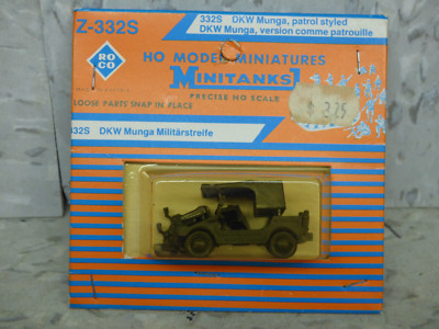 Roco Minitanks (NEW) Modern West German 1/4T F91/8 Munga Patrol Jeep Lot 1665K