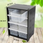 8-Grid Clear Reptile Enclosure Cage Lizard Pet Snake Tank Breeding Box&Heating