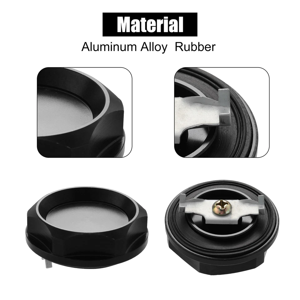 Paquete de 1 para Mitsubishi Aleación de Aluminio Coche Gas Motor Tapa de Llenado de Aceite Tapa Enchufe Cubierta Foto 4 de 4