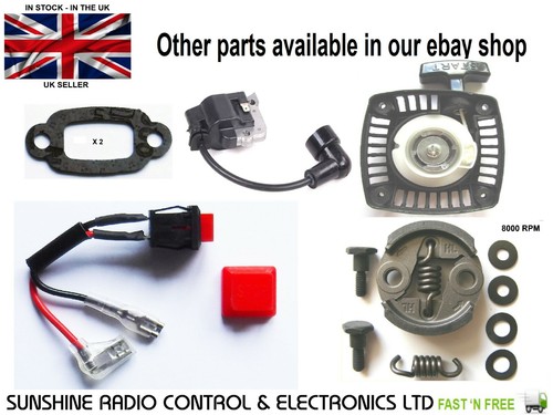 RC 1/5 SCALE ENGINE EXHAUST GASKET X2 FUELIE ZENOAH BAJA 5B 1 SS 5SC 5T HPI NEW - Picture 3 of 3
