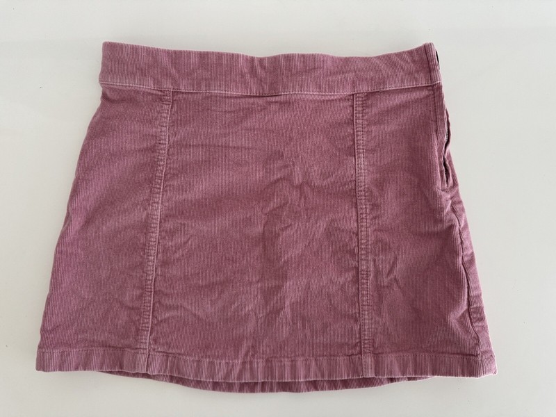 Jcrew Crewcuts Girls Peony Pink Corduroy Mini Skirt Size 10