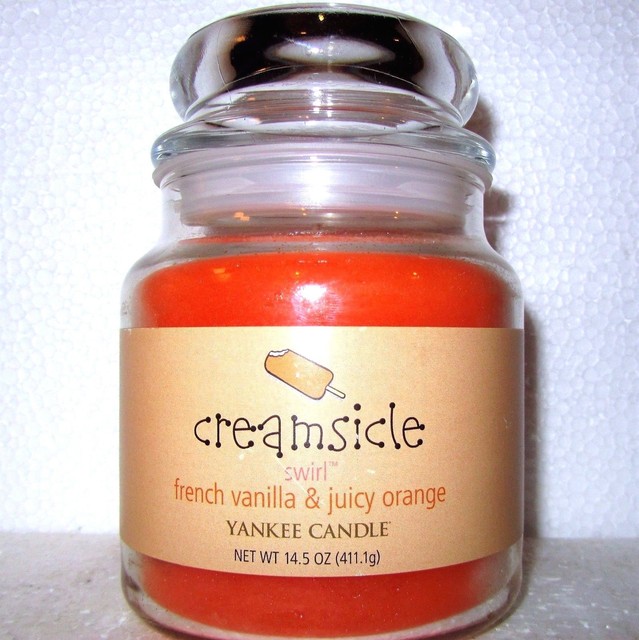 Yankee Candle Retired "CREAMSICLE" French Vanilla & Juicy Orange