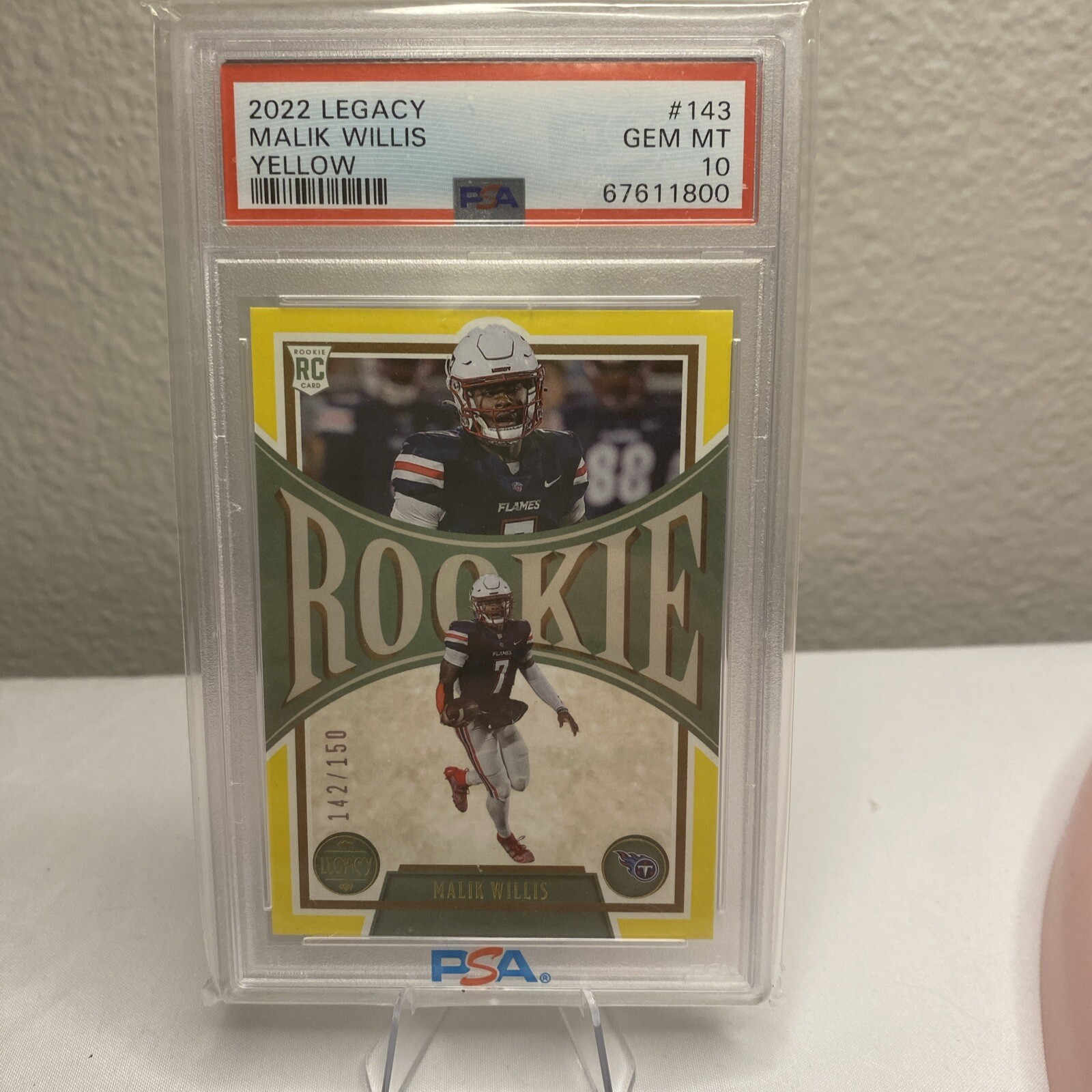 Malik Willis Panini Legacy #143 Yellow