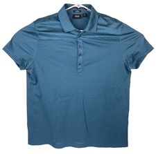 Hugo Boss Polo Slim Fit Mercerised Blue Size XL FLAW Read Description