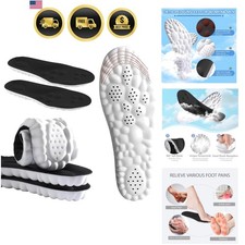 4D Cloud Insoles for Men and Women Memory Foam Cloud Insoles Super Soft Anti-...