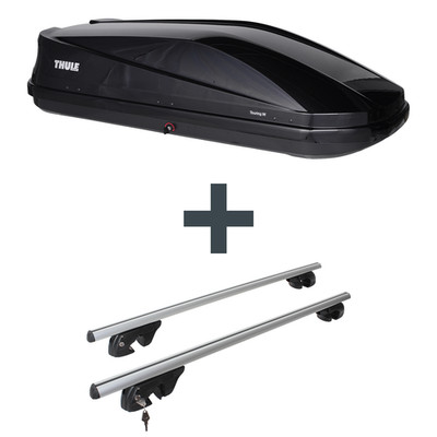 Dachbox Thule Touring M + Dachträger Menabo für Mercedes C T-Modell Typ S204 Top