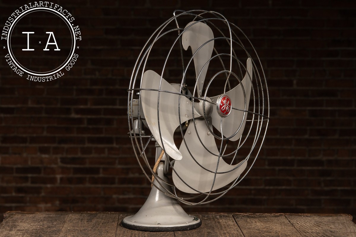 Vintage General Electric Oscillating Desk Fan | eBay