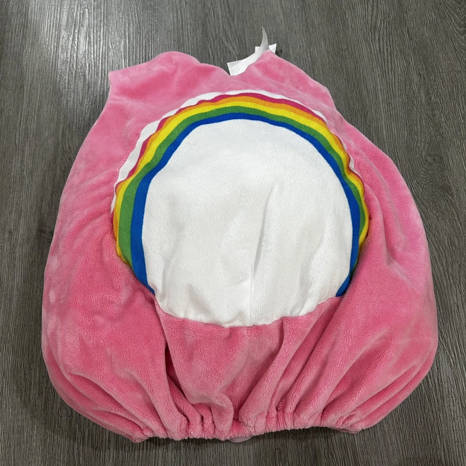 Care Bears Cheer Bear Rainbow Belly Plush Costume Toddler Size 2T-4T - Image 2 of 4