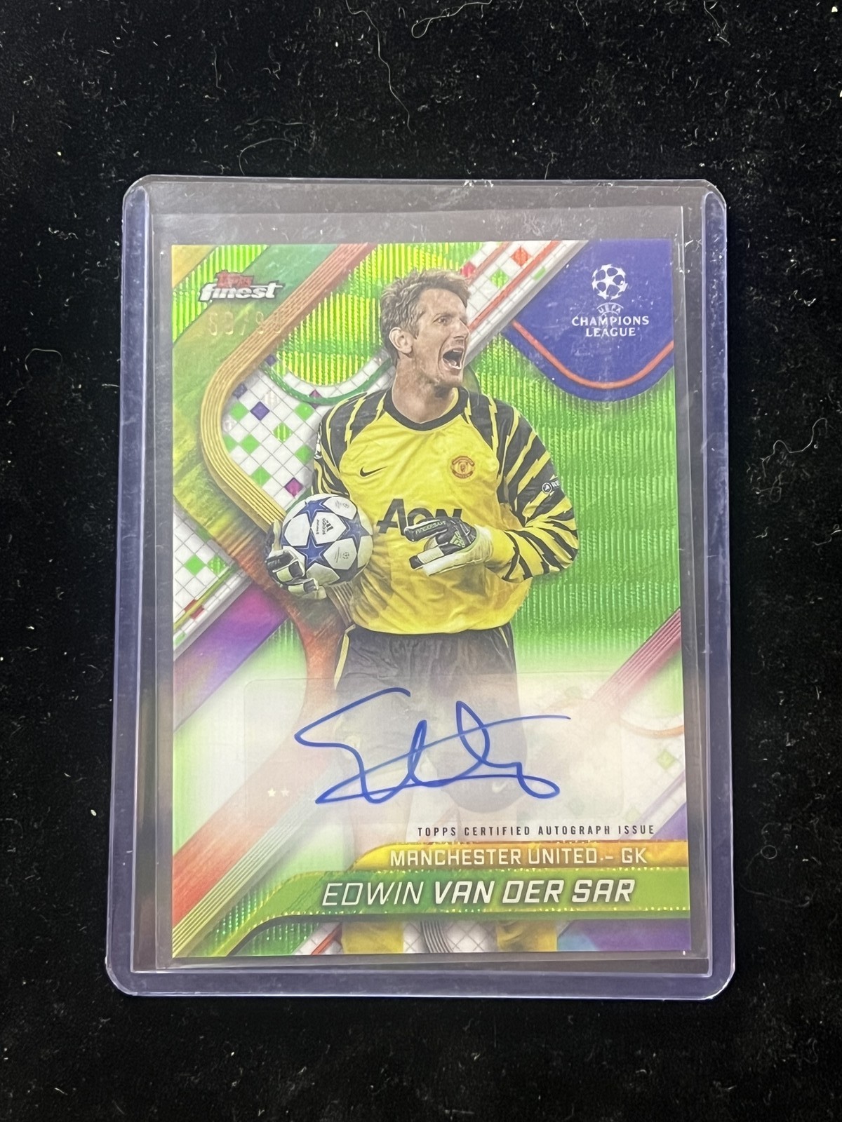 Edwin Van Der Sar 2024 Topps Finest UEFA Club Competitions #BA-EV