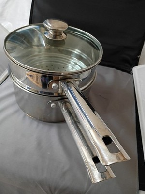 Wolfgang Puck Bistro Collection 2.5 Qt. Double Broiler Stainless 
