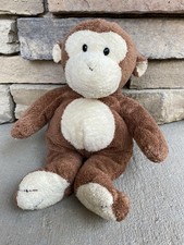 Ty Pluffies DANGLES the Monkey 10" Brown Plush Stuffed Animal Toy 2002