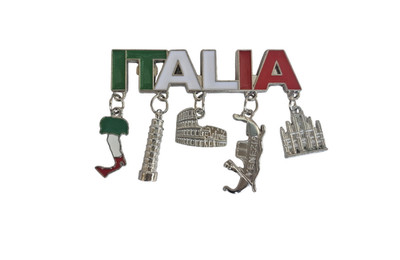 new Souvenir gift Fridge metal Magnet Italy Rome Venice Milan  Pisa italia flag