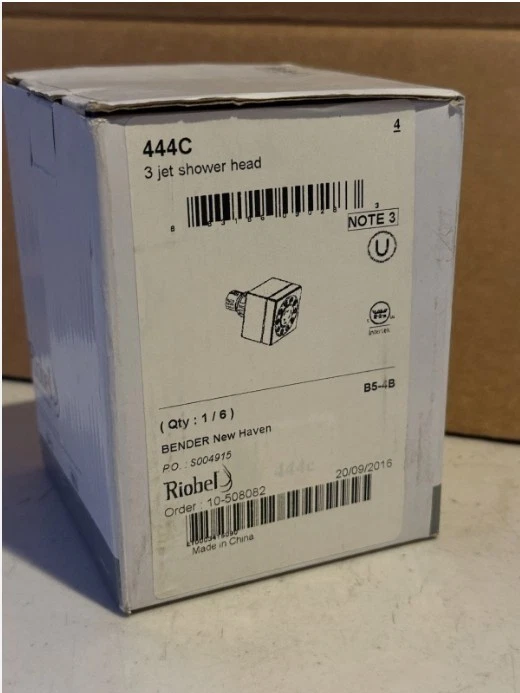 Riobel 444 - 3 Jet Shower Head 444C - Chrome - New