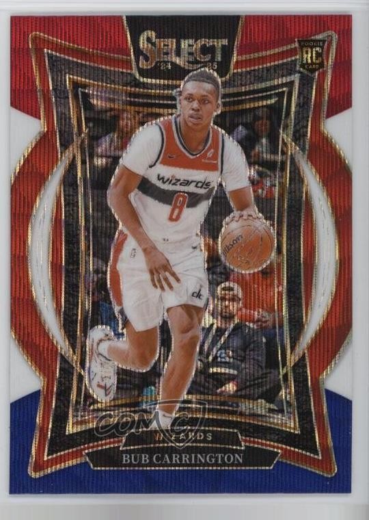 2024-25 Panini Select Concourse Tri-Color Prizm Bub Carrington #81 1dl2