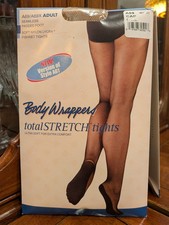NWT Body Wrappers Ultra Soft Total Stretch Fishnet Tights A69 Cap L-LX Up To 6'
