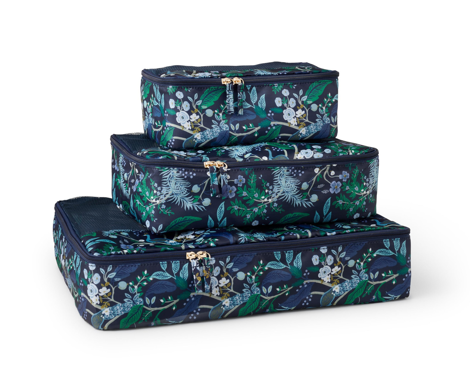 RIFLE PAPER CO 3-Piece Soft Sided Packing Cubes Set in 3 Sizes