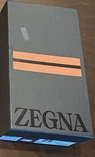 Authentic Ermenegildo Zegna Black Empty Box & 2 Dust Bags  With Tissue 14”x8”x5”