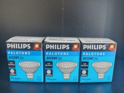 Philips Halogen 50MR16/FL36 GU5.3 50W WATT Bulbs 12V Halogen Lamp - NEW