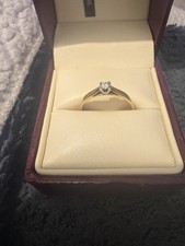 9ct gold With Ingraved With Forever With A Diamond On The O
