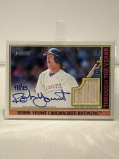 Topps 2025 Heritage Robin Yount Auto Relic Brewers TTYAR-RY /25