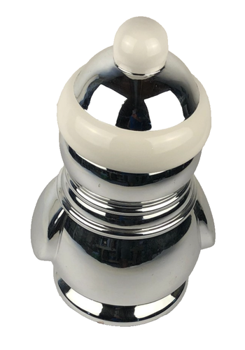Slatkin & Co. Pinguino in ceramica argento 13 pollici Barattolo Biscotti Vacanze di Natale - Foto 4 di 5