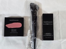 BareMinerals Powder Blush Gen Nude , Highlighter FREE , Blooming Blush Brush