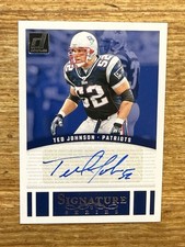 2024 Donruss Ted Johnson Signature Series Auto #SSE-TJO - New England Patriots 