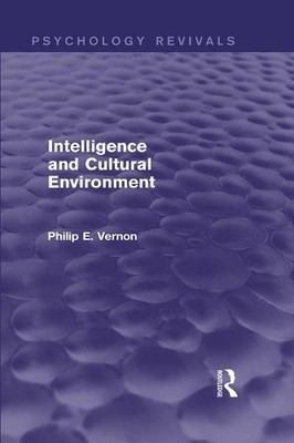 Intelligence and Cultural Environment - 9780415716475