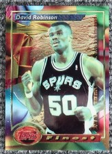 1993-94 TOPPS FINEST PRINTERS PROOF DAVID ROBINSON #21 SPURS (BLANK BACK) - NRMT