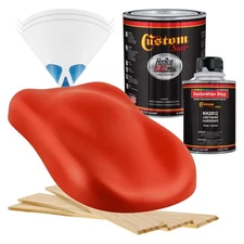 HOT ROD FLATZ Hot Rod Red Quart Kit URETHANE Flat Auto Car Paint Kit