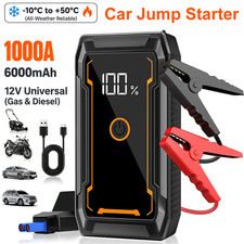 Car Jump Starter Battery Charger Portable With Led Display Emergency Light Usb-c Car Jump Starter Battery Charger Portable With Led Display Emergency Light Usb-c