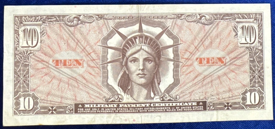 MPC 10 Dollar Series 641 Extra Fine First Viet-Nam MPC FR-M887 Free Shipping - Image 2 of 4