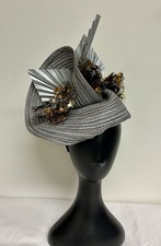 Kentucky Derby Silver Ascot Fascinator Headband