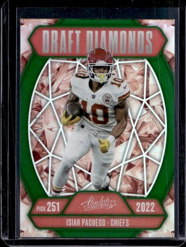 2025 Panini Isiah Pacheco Spectrum Green (Raw)