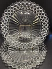 2-Anchor Hocking Waterford Waffle Dinner Plates Clear, 10.25" Depression (178)