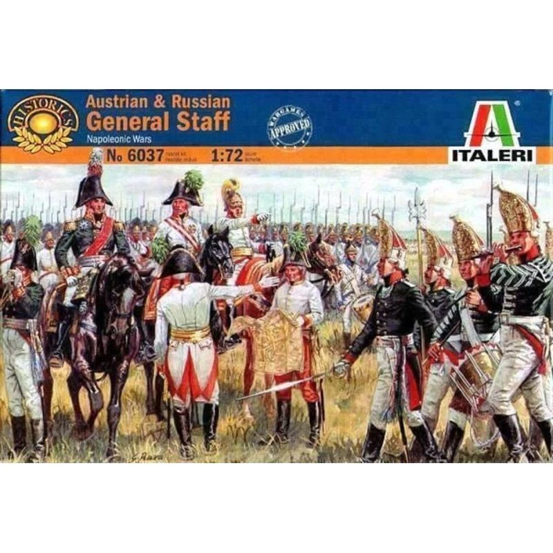 Austrian & Russian Generale Staff Napoleoniche Warsmaquette ITALERI 6037 1/72: - Immagine 2 di 4