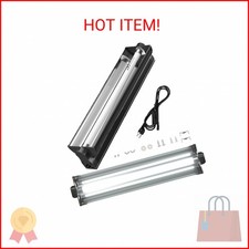 MouMouPurr T5 UVB Reptile Light Fixture Combo Kit - 12 Inch 8W Terrarium Hood 10