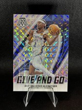 2023-24 Panini Mosaic Silver SHAI GILGEOUS-ALEXANDER #5 Give And Go OKC Thunder