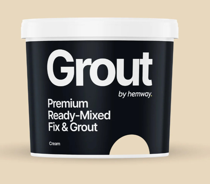 Hemway Ready Mixed Fix & Grout 2.5L 4.5KG  Colour  CREAM