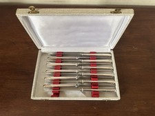 Coffret De 11 Couteaux Boulanger Métal Argenté No Christofle 