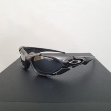 Oakley Plate X Metal Wrap Y2k Sports Vintage Sunglasses Silver Mirrored Lense