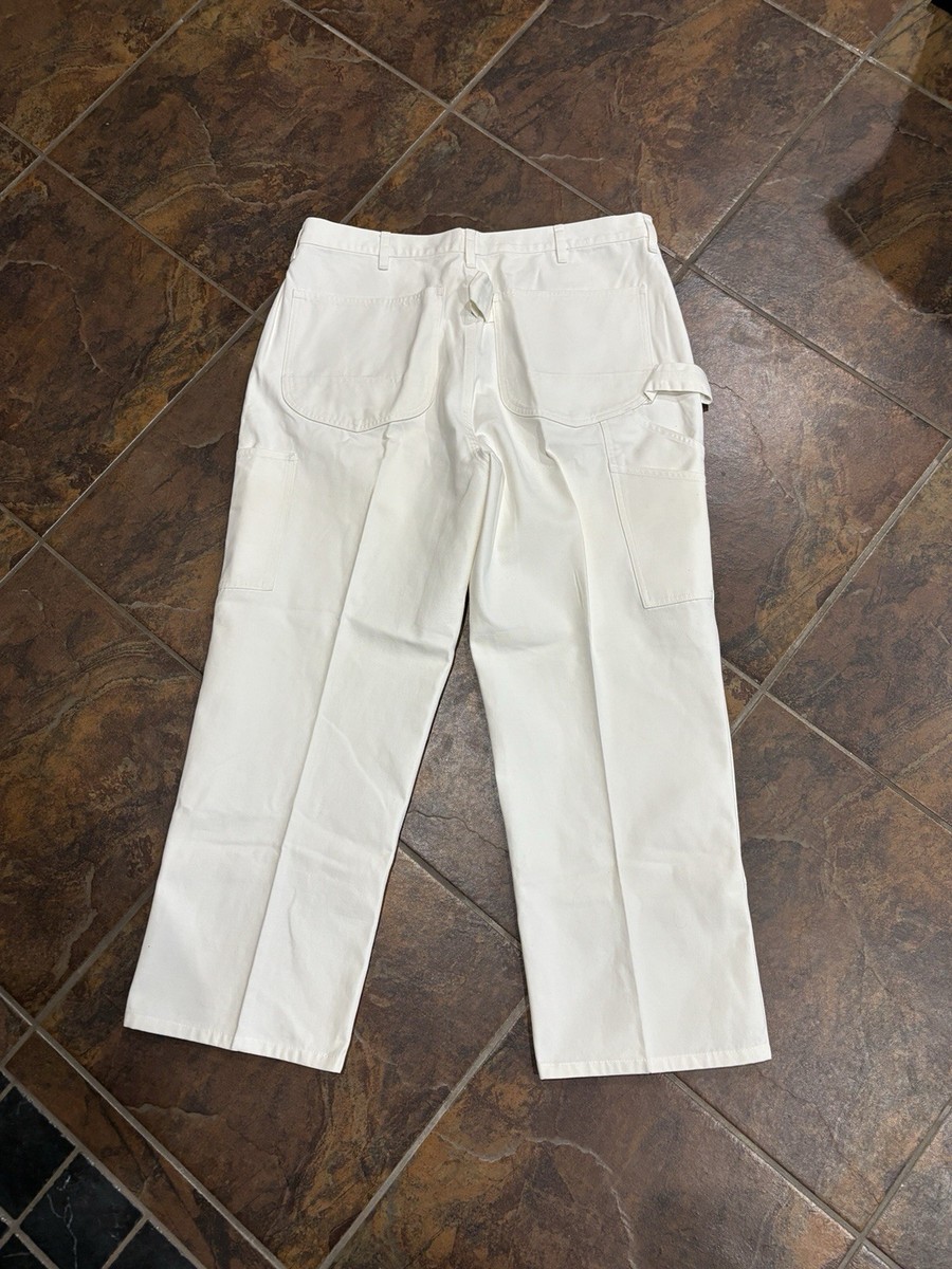 Vintage Polo Ralph Lauren Double Knees Carpenter White Work Pants