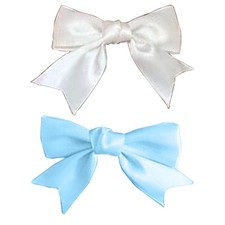 Cute Bowknot Hair Clip Sweet Satins Bow Hairpins Decorative Headwear for Girls