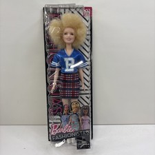 Barbie Fashionistas #91 Blonde Afro Doll Mattel 2017 Package Cracked Bottom