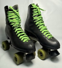 Vintage Riedell Roller Skates Black Sure Grip Super X7R Mens