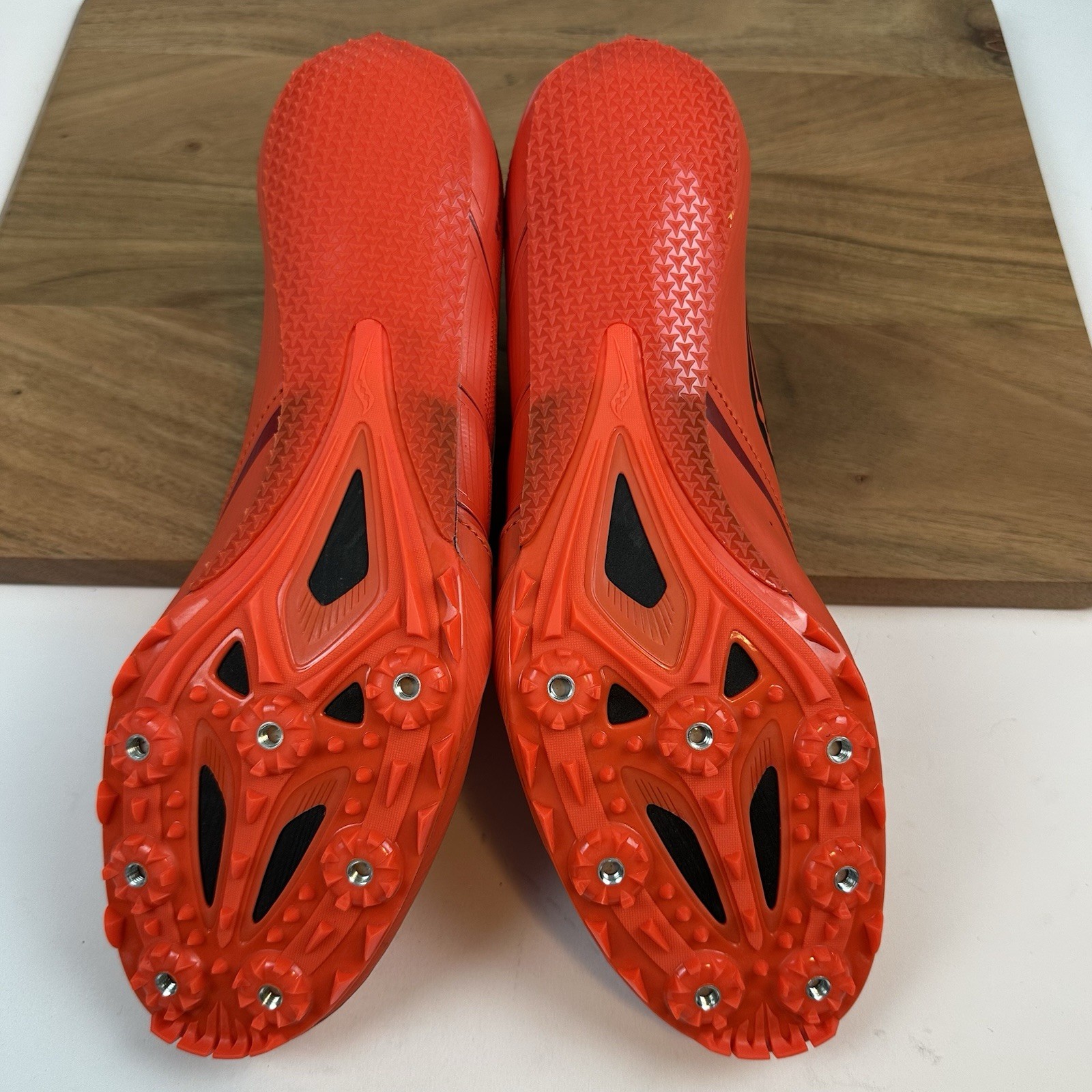 New Mens Saucony Spitfire Red Racing Track & Field Spiked Running Shoes Sz 12.5 thumbnail 7