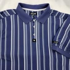 Bad Birdie NWT Ridge Golf Polo Shirt Mens 2XL Cobalt Blue Winning Streak UPF 50 