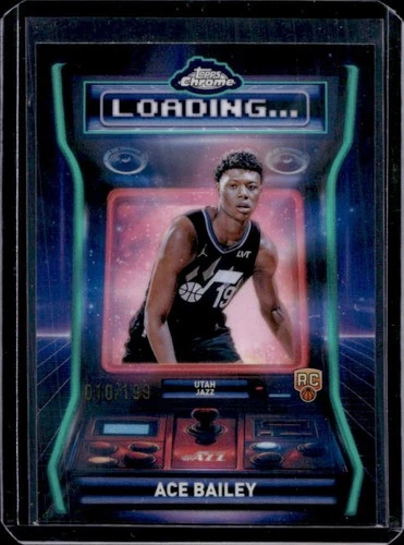 2025 Topps Chrome Ace Bailey Refractors Aqua (RAW)