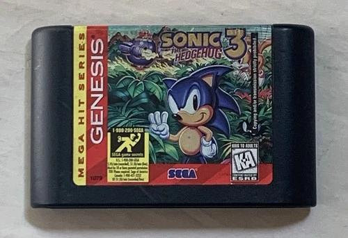 Sonic The Hedgehog 3 (Sega Genesis) Cartridge Only Untested