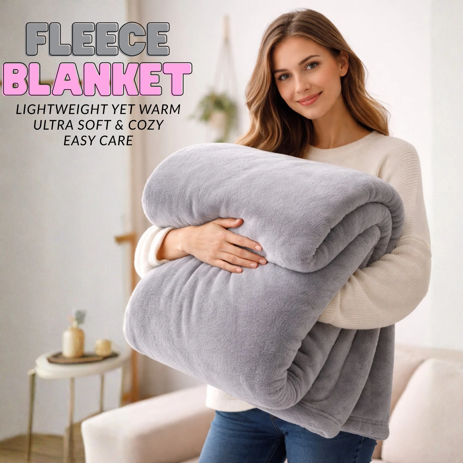Premium Flannel Fleece Blanket Soft Throw UK